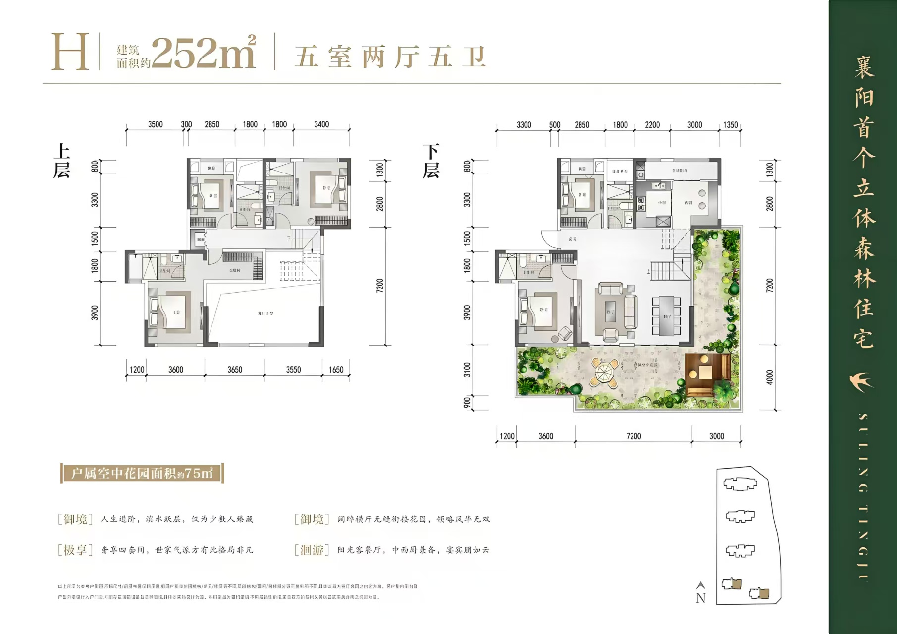 H户型252平（复式）