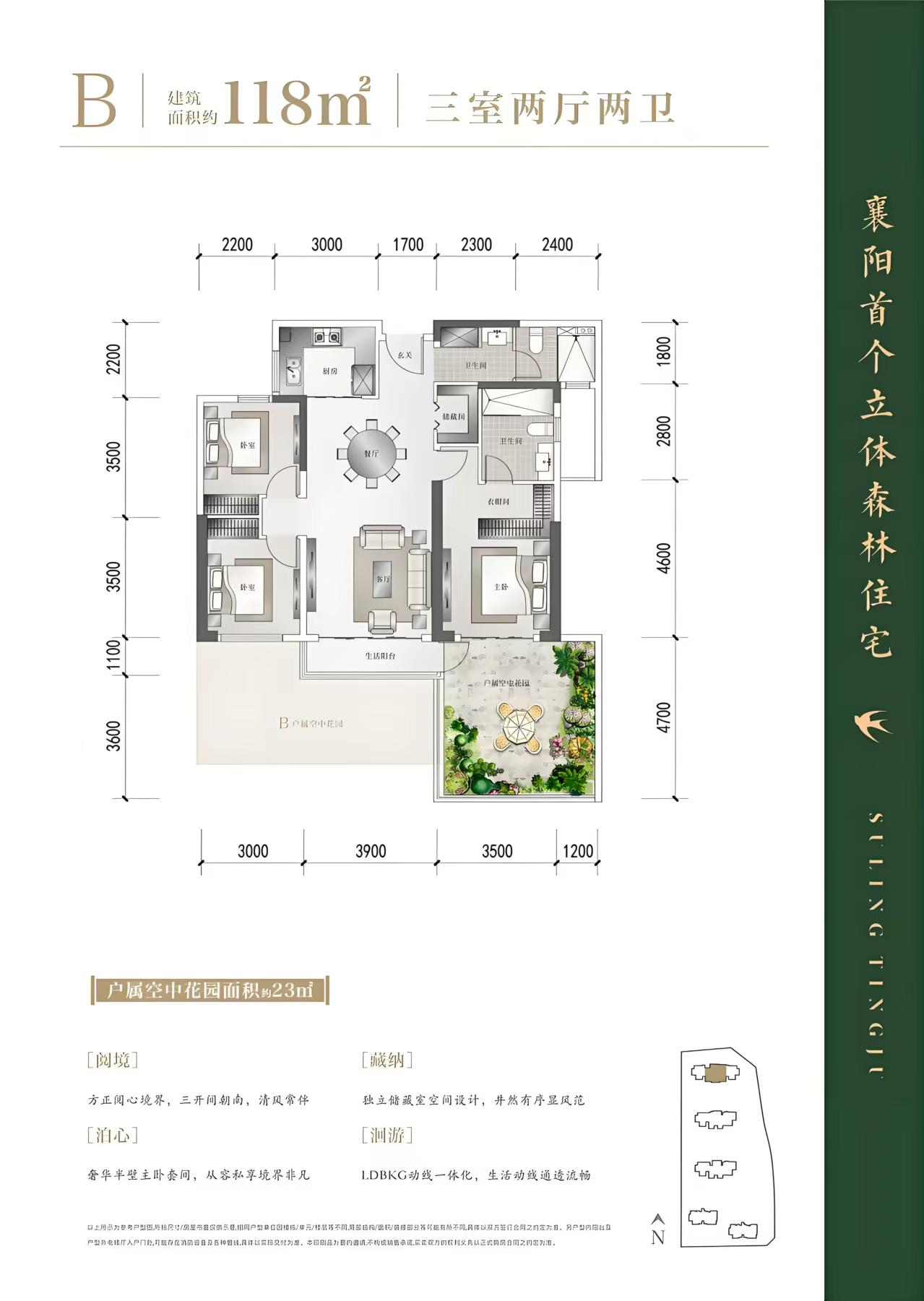 B户型118平