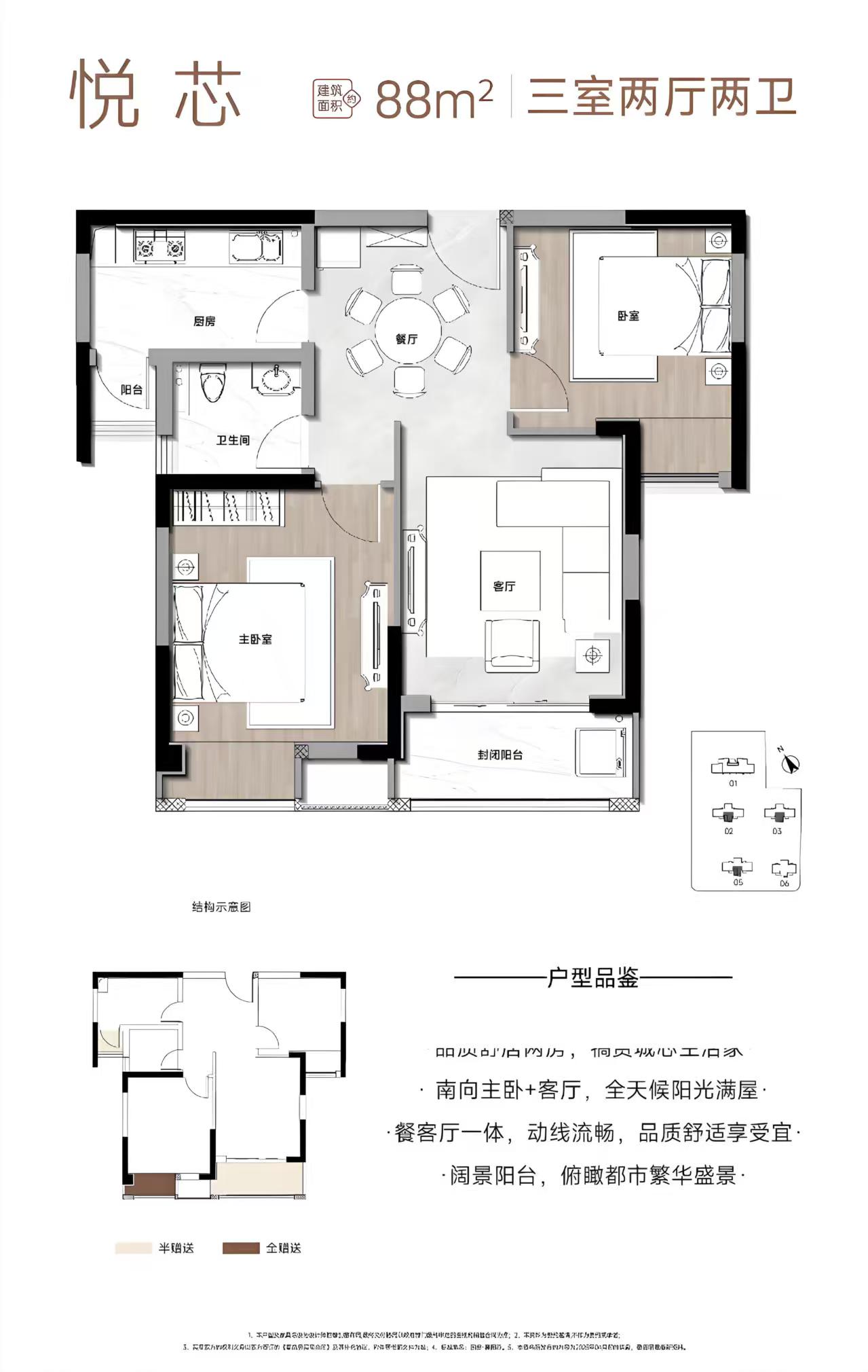悦芯88平